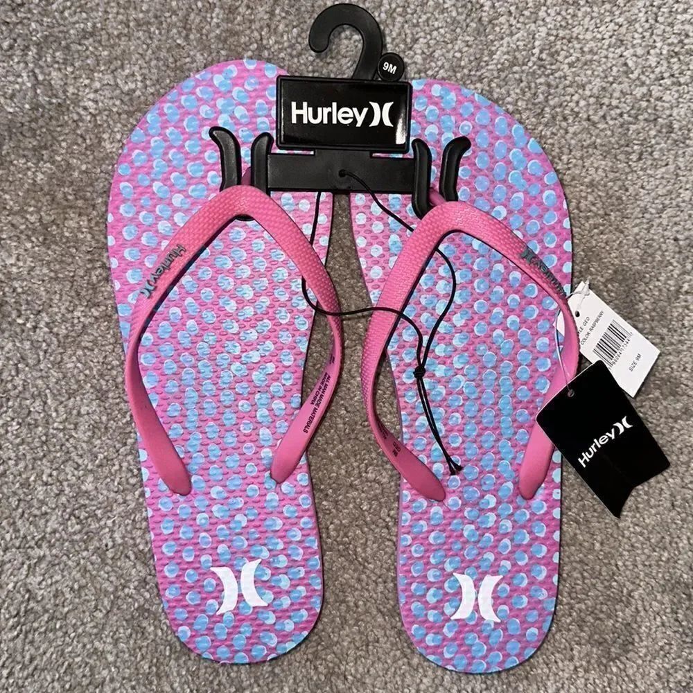 Hurley Geo Flipflops in Raspberry! - Picture 5 of 5